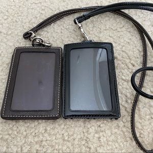 Coach Accessories - Coach ID badge holder, tan and black Coach Accessories - Coach ID badge holder, tan and black
